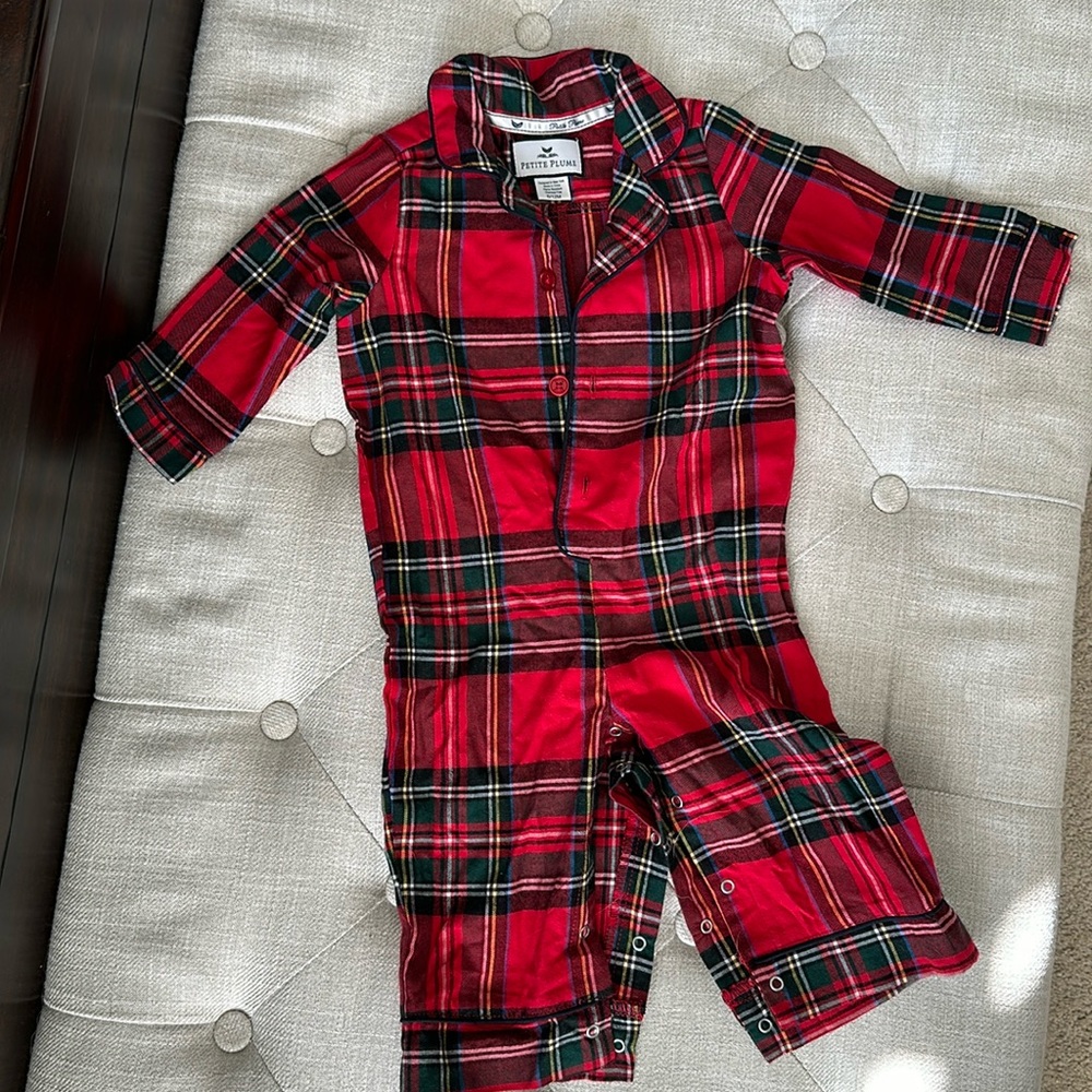Petite Plume Infant Christmas Pajamas